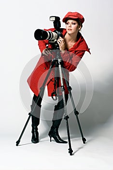 Female photographer photo