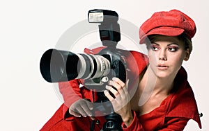 Female photographer photo