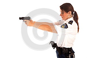 Female police officer photo