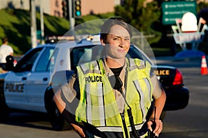 Female police officer photo