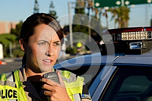 Žena polícia dôstojník 