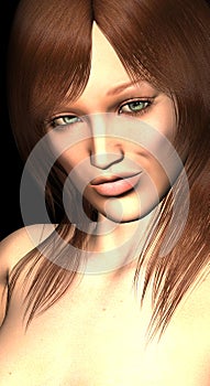 Female portrait cgi