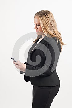 Female professional on phone