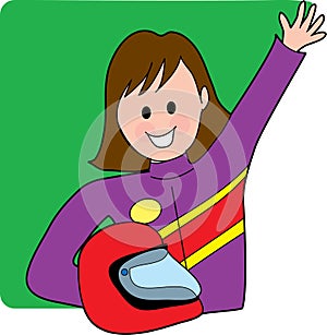 Female Race Car Driver
