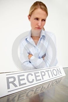 Female receptionist