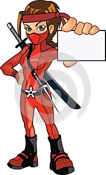 Female Red Ninja