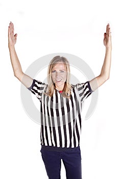 Female referee call touchdown