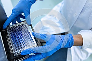 Female researcher in a chemistry lab