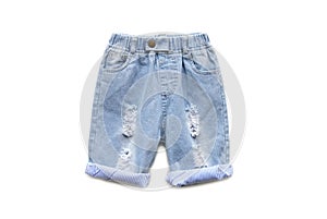 Female ripped jeans shorts