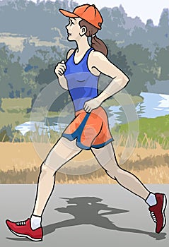 Female runner