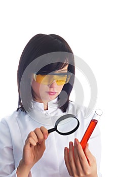 Female scientist