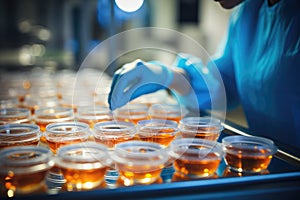 Female Scientist in Goggles Using Micro Pipette for Test Analysis