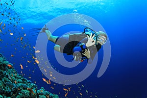 Female Scuba Diver photo