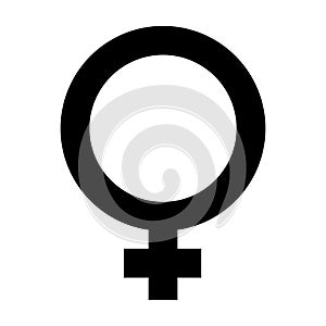 Female sex symbol icon. Female gender icon, woman sign, Female icon. Venus Symbol