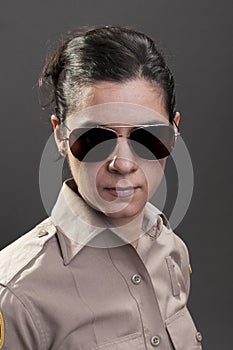 Female sheriff deputy