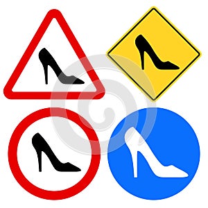 Female Shoe Signs