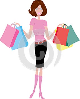 Female shopper photo