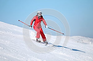 Female skier