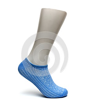 Female sock isolated on white background