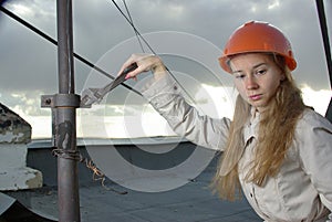 Female in a spanner