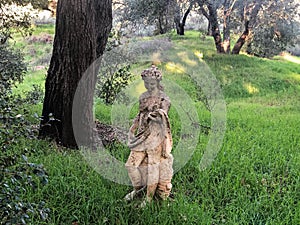 Female Statue In The Shade In Tecate