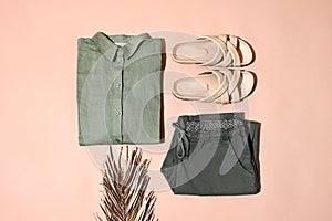 Female summer clothes arrangement