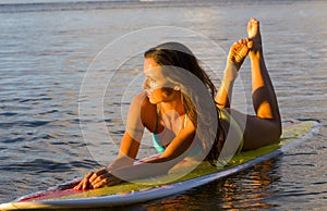 Female surfer