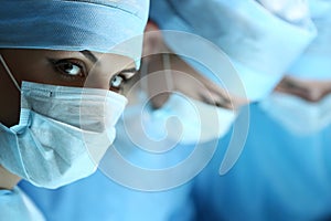 Female surgeon portrait looking in camera