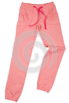 Female sweatpants isolated on a white