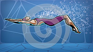 Female swimmer.