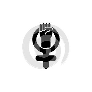 Female symbol black glyph icon