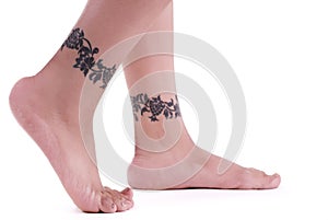 Female Tattooed Feet