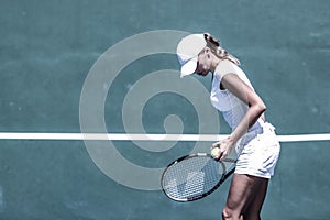 Female tennis player