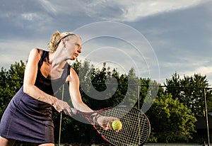 Female tennis player photo