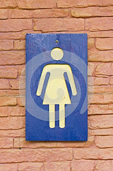 Female Toilet Sign.