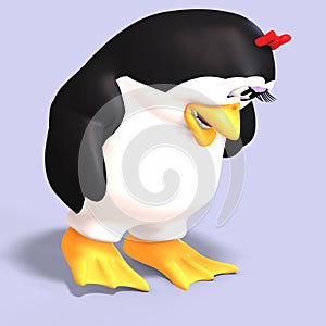 Female toon penguin