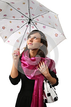 Female with umbrella