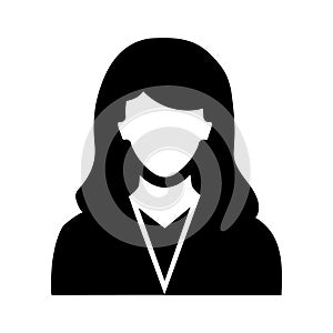 Female Vector Icon which can easily modify or edit