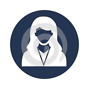 Female Vector Icon which can easily modify or edit