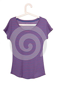 Female violet tee-shirt