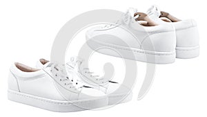 Female white sneakers