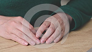 female woman hands calculating counting money coins euro cents on wooden table