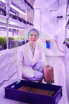 Female Worker at Agricultural Plantation