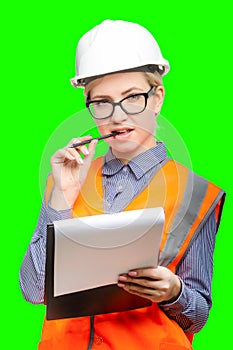 Female worker portrait