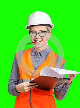 Female worker portrait