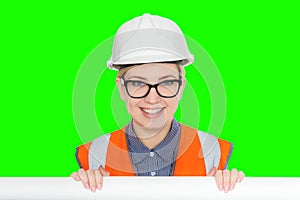 Female worker portrait