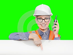 Female worker portrait