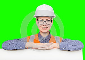 Female worker portrait