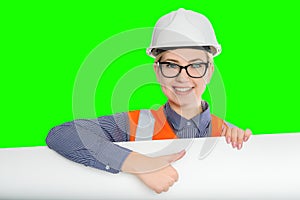 Female worker portrait