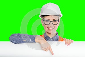 Female worker portrait